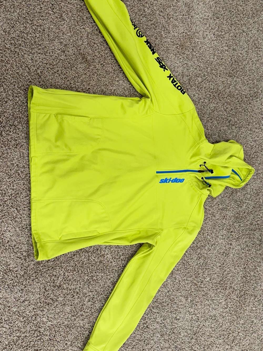 Men's Neon Yellow Hooded Softshell